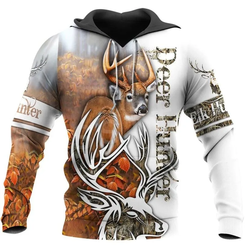 

Tessffel Deer Elk Bow Hunter Animal Hunting Camo Tattoo 3DPrint Men/Women Autumn Pullover NewFashion Streetwear Funny Hoodies D3