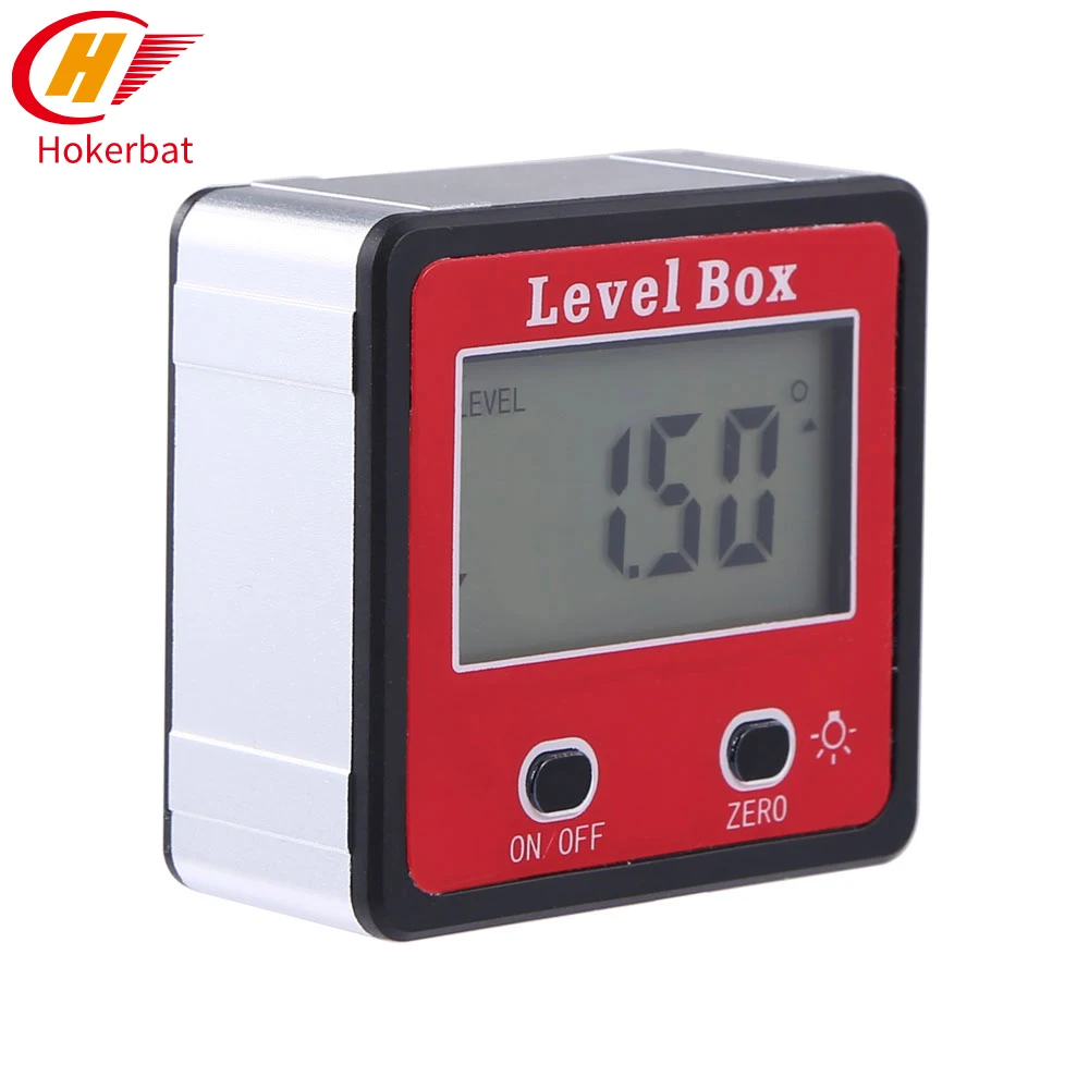  Digital Level Box Precision Digital Protractor Inclinometer WaterProof Level Box Digital Angle Find