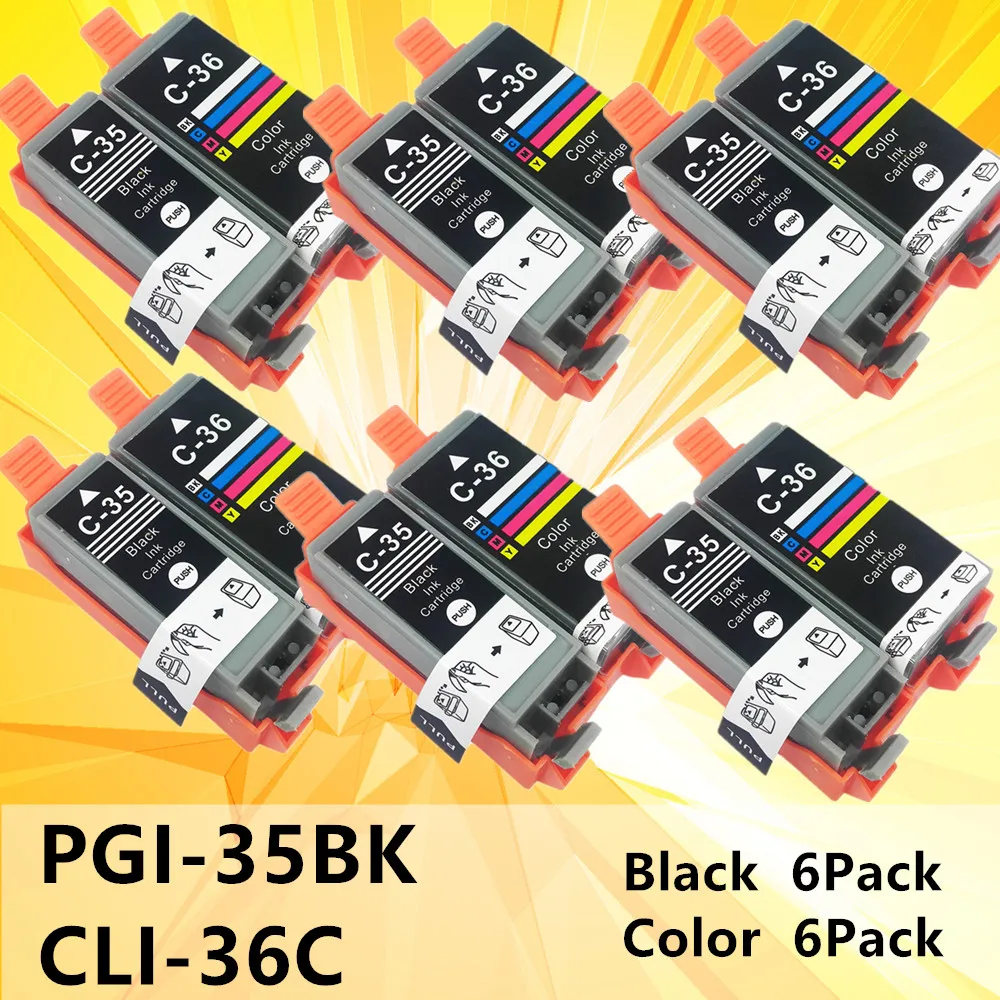 PGI 35 CLI 36 картриджи для принтера Canon PIXMA IP100B IP100 с батареей Mini 260 картридж