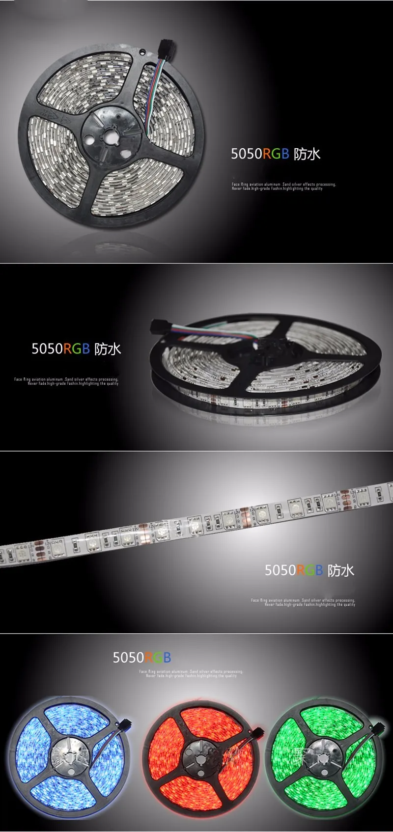 Fanlive 100 метров Rgb Тира Fita De 12 v Led Подсветка ТВ Водонепроницаемый свет 5050-60 светодиодов Dc12v водить 60leds/м 840lm/м