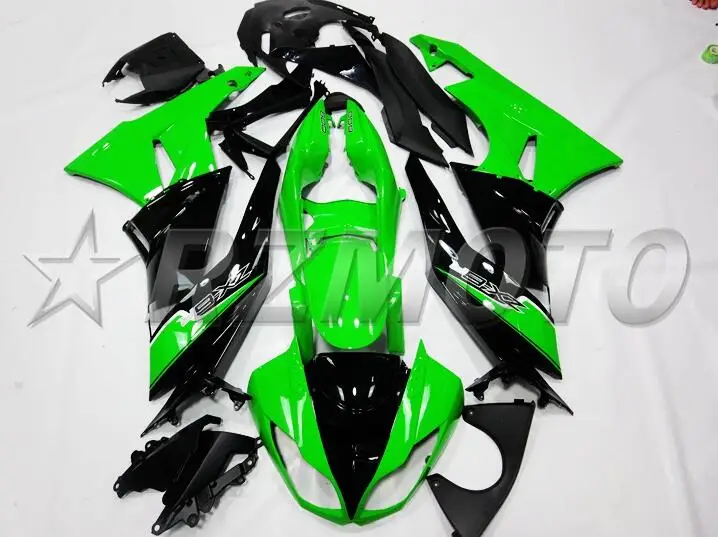 

Injection New ABS Full Fairings kit Fit for Kawasaki Ninja ZX6R 2009 2010 2011 2012 ZX-6R 09 10 11 12 Body set Green black