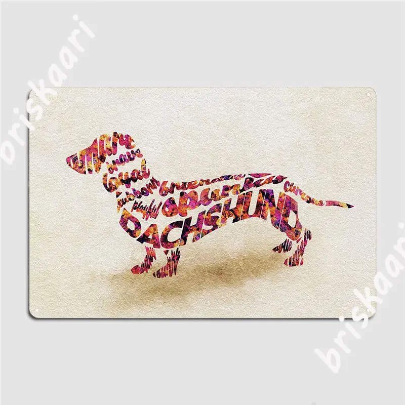 

Такса собака типография металлическая фотография украшение стена паб кинотеатр оловянный знак плакат