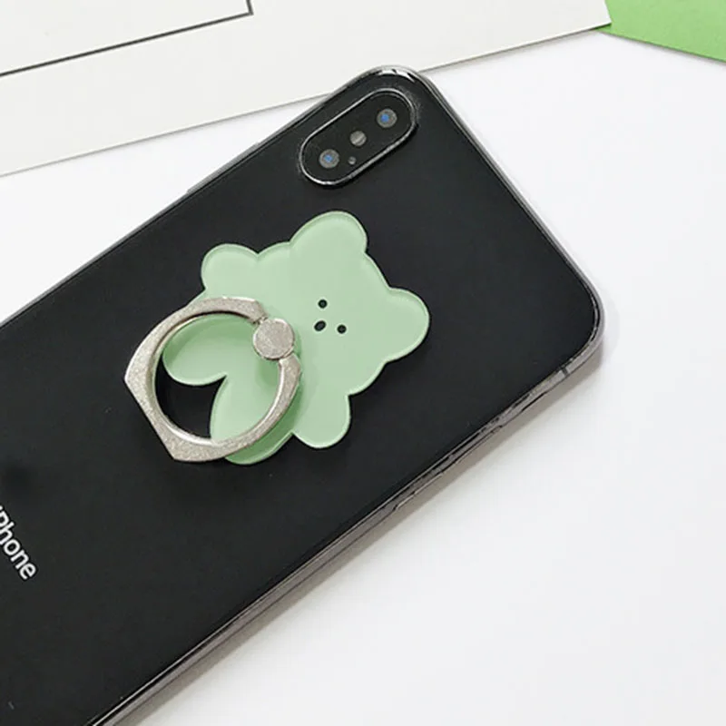 Candy Color Bear Phone Ring Holder Stand – Universal Mobile Support