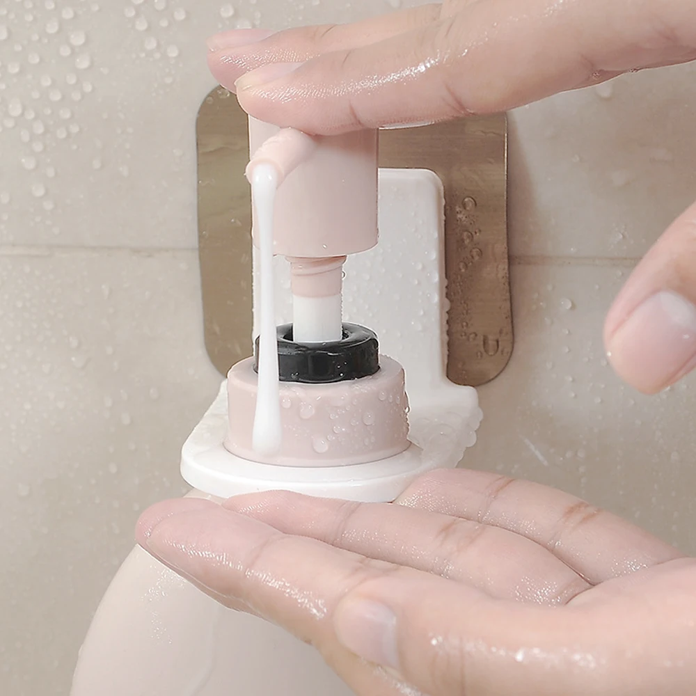 Ванная комната вешалка на клейкой основе мощность розетка держатель настенный для хранения гель для душа шампунь бутылка настенный самоклеющиеся крючки сильный
