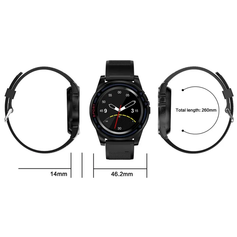 

Bluetooth Wristband Fitness Track Bracelet Support SIM Card SW18 Sport Smart Watch