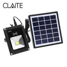 CLAITE гелиоустановка на 5 COB Светодиодный прожектор светильник Водонепроницаемый открытый радар движения Сенсор потолочные светильник Точечный светильник DC3.7V