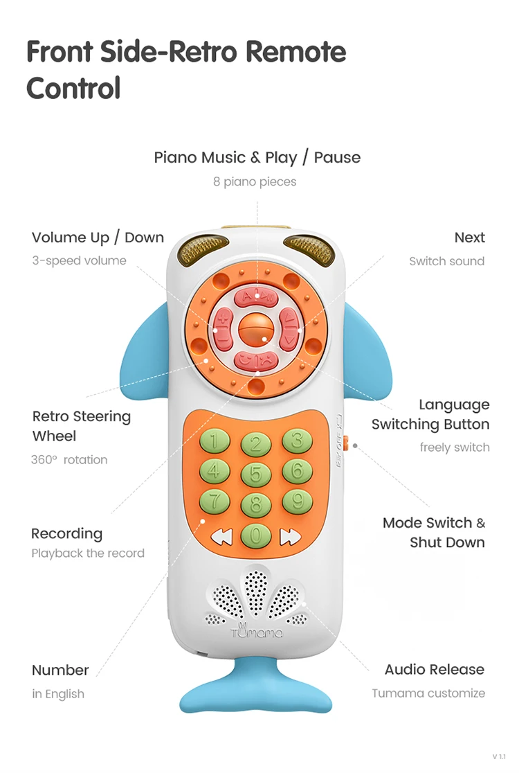 Обновленная детская игрушка для телефона мобильный телефон для детей телефонная игрушка ранняя развивающая Мобильная игрушка китайский/английский язык, Обучающие игрушки музыкальные