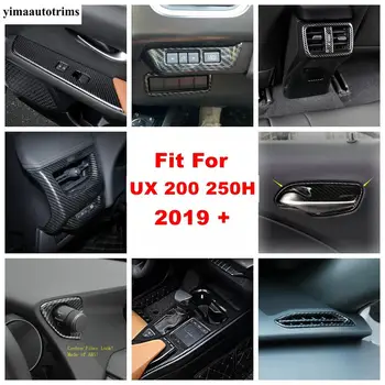 

CD Panel / Lift Button / Head Lamps / Gear Box / Dashboard Cover Trim Fit For Lexus UX 200 250H 2019 2020 ABS Carbon Fiber Look