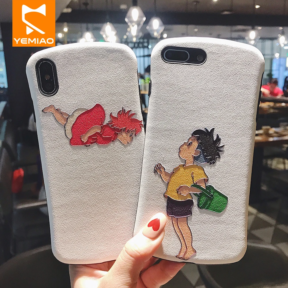 Тонкий милый чехол для телефона iPhone 8 7 6 6s Plus мягкий силиконовый с рисунком X XS MAX