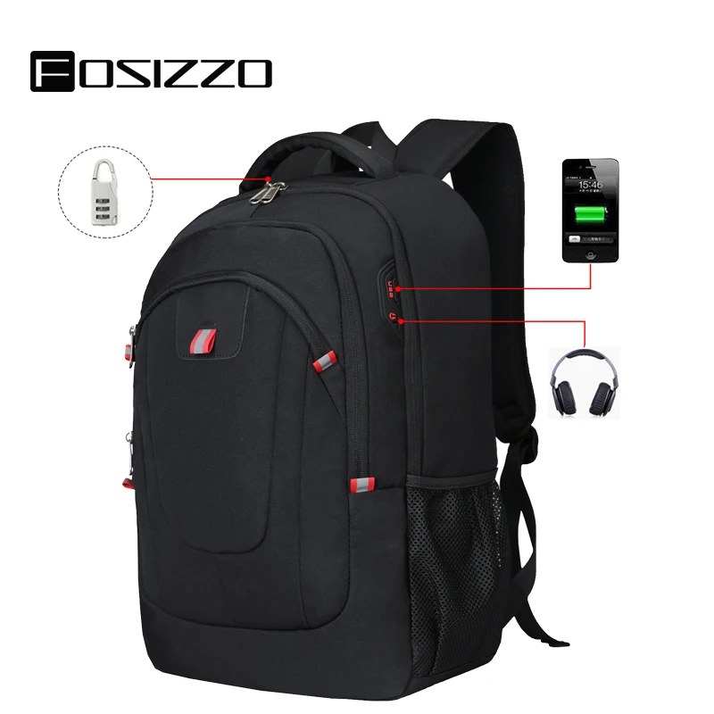 

Travel Laptop Backpack Water Resistant Anti-Theft Bag with USB Charging Port a Computer Businessmen Bagpack FS4018