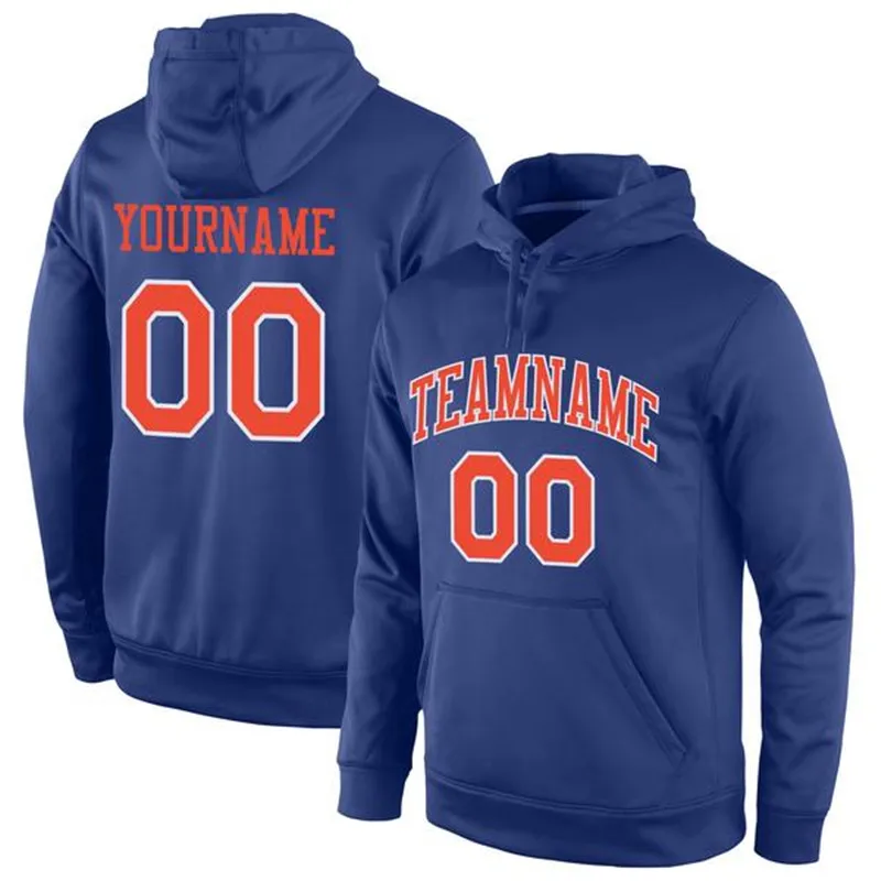 Custom Pullover Sweatshirt Print Team Name/Number Sports Hoodie Personalized Breathable Quick Dry Streetwear for Adults/Youth