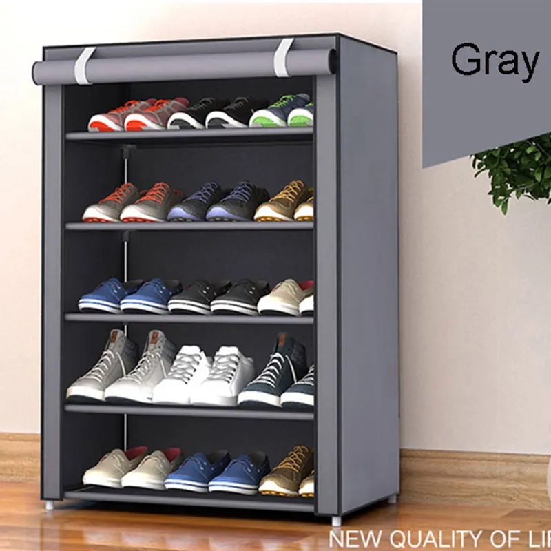 Non-woven Fabric Storage Shoe Rack Hallway Cabinet Organizer Holder 4/5/6/8/9 Layers Assemble Shoes Shelf DIY Home Furniture