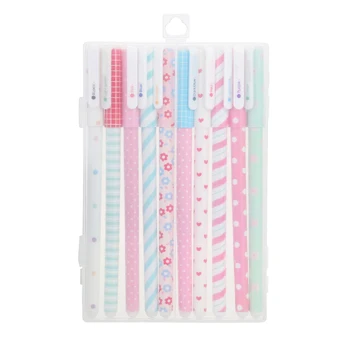 

10pcs Colorful Ballpoint Pen Watercolor Gel Pens Ballpoint For Writing Supplies Office Stationery Set Writing Smooth