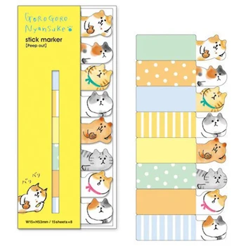 

Creative Novelty Mini Cute Kawaii Cartoon Cat Memo Pad Sticky Notes Memo Notebook Note Paper Stickers School Supplies