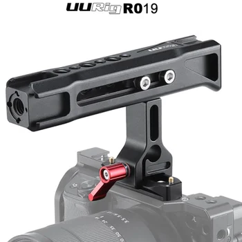 

UURig R019 Camera Top NATO Handle Camera Cage Rig Hand Grip with 1/4 and 3/8 Thread Holes Cold Shoe Mount for Sony Nikon Camera