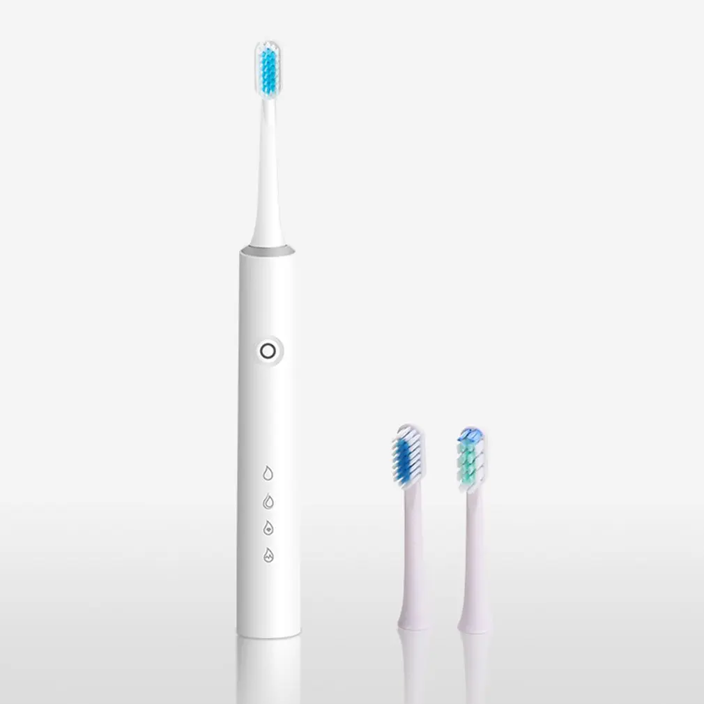 USB Rechargeable Electric Toothbrush Sonic Wave Rechargeable Top Quality Smart Chip Toothbrush Head Replaceable Whitening Health