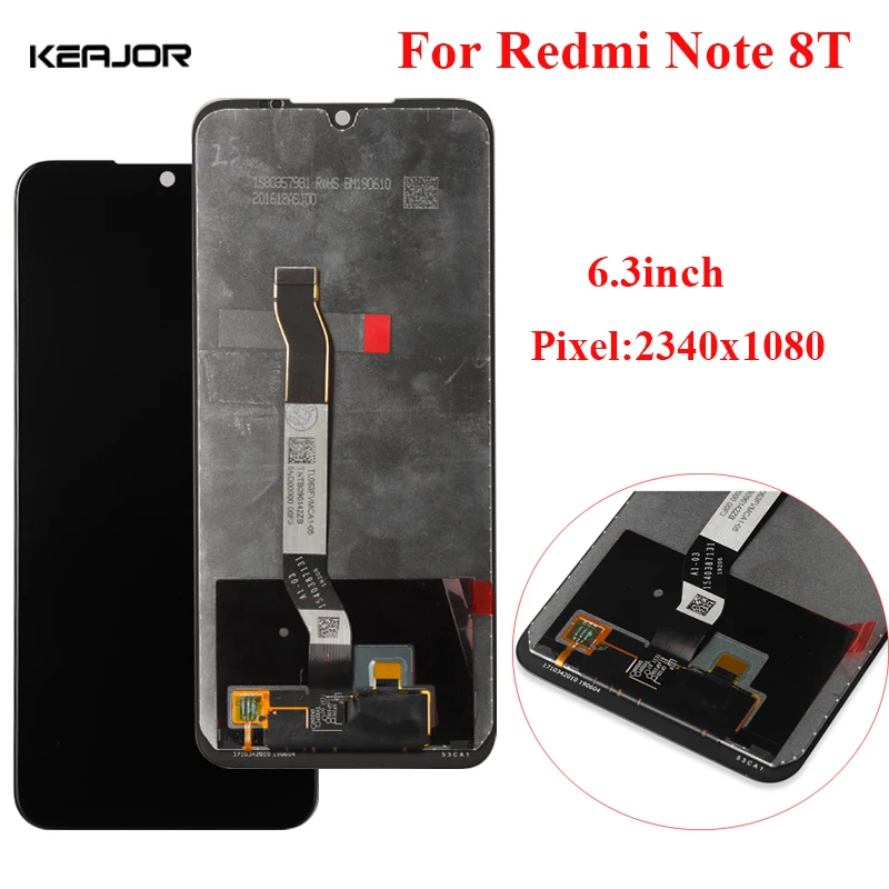 Оригинальный экран Keajor для Xiaomi Redmi Note 8T ЖК дисплей дигитайзер сменный сенсорный 6 3