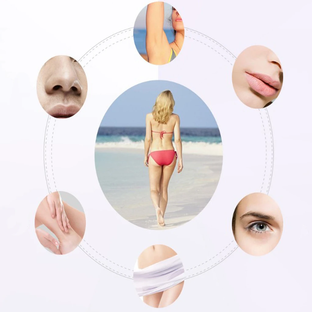 Women Electric Facial Body Hair Trimmer & Clipper for Eyebrows Nose Ear Eyebrow EU Plug KM-6637