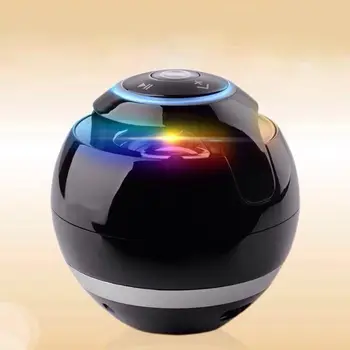 

Ecoboseo Ball Bluetooth Speaker With LED Light Portable Wireless Mini Speaker Subwoofer With Mic FM Multicolored Ball with Light