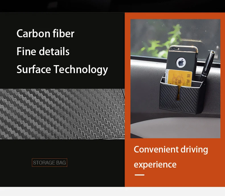 Автомобильный ящик для хранения углеродного волокна зерна паста Тип мобильного телефона держатель Автомобильный, органайзер АВ коробка для хранения в автомобиле органайзер в машину автомобильный органайзер