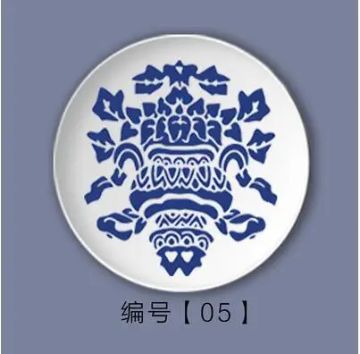 JBlue и белая керамическая подвесная пластина творчески оформленное блюдо керамическая тарелка подвесная Настенная Декорация - Цвет: 5
