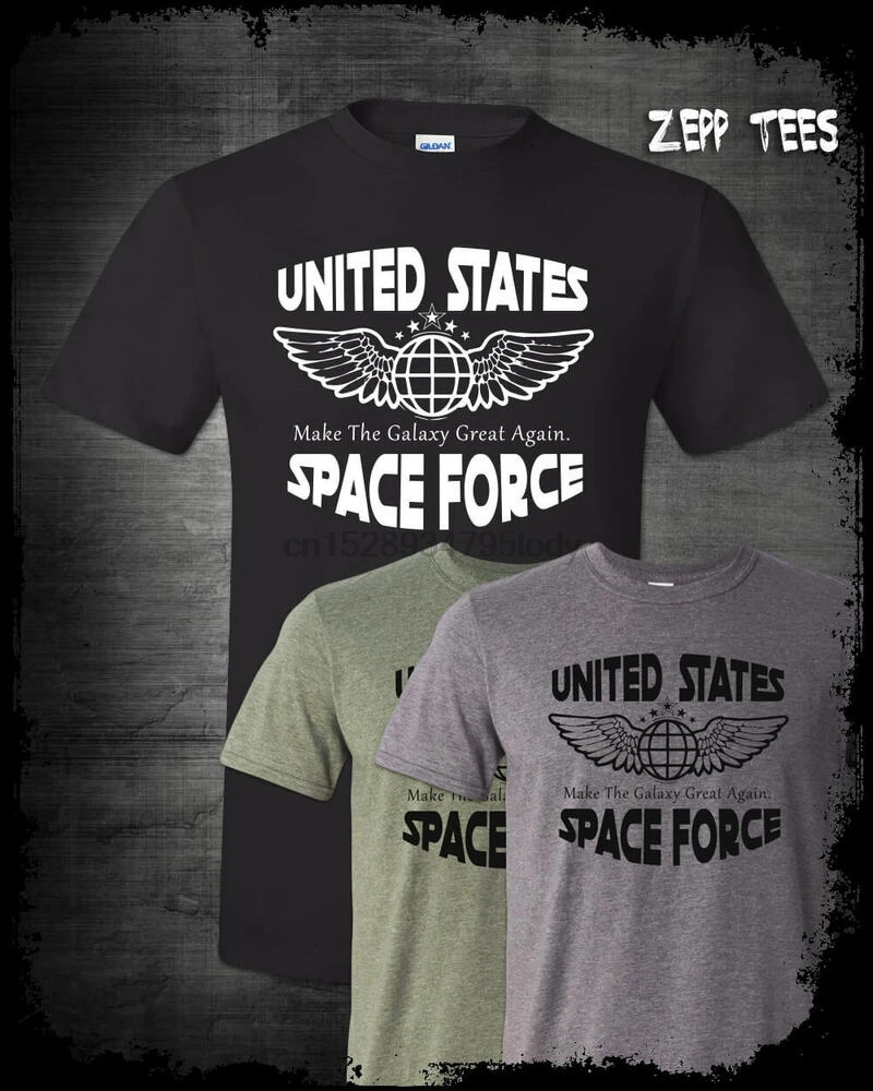 Trump Space Force T-Shirt Funny Make The Galaxy Great Again Meme USSF 2020 MAGA |