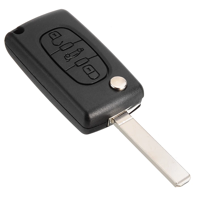 

3 Buttons Foldable Key Fob Case Entry Replacement Key Remote Fob Shell Case Fits For Peugeot 207 307 407 SW 308 607