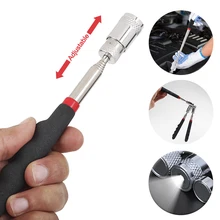 

Telescopic Magnetic Pen With Light Mini Portable Magnet Pick-Up Hand Tools Set Long Reach Instrument Pen Pickup Screws Nut