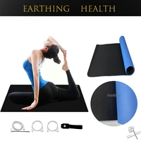 60x180 cm Earth Grounding Yoga Mat with Cord and Rod Conductive TPE Mats Anti-Skid Release EMF and ESD Health Therapy 1