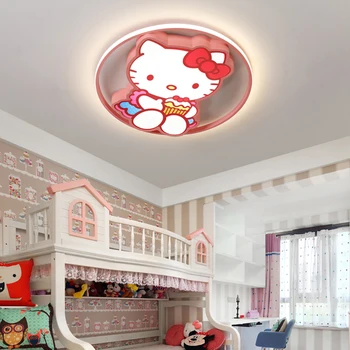 

Hello kitty nordic decoration salon home bedroom decor smart led lamps ceiling lights for living room indoor lighting lamparas