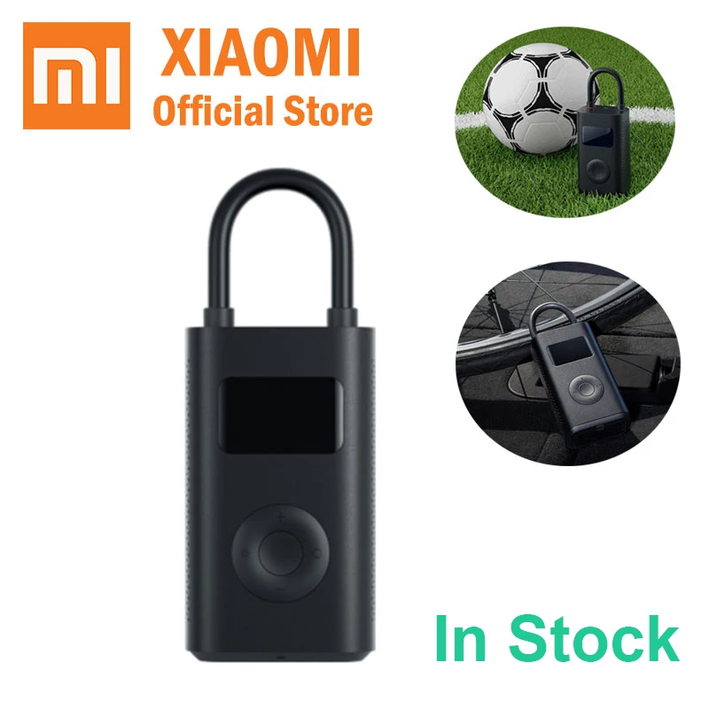 

Xiaomi Mijia Inflatable tire Pressure Digital Monitor Portable Compressor Multi-nozzle for football bicycle Car tire inflator