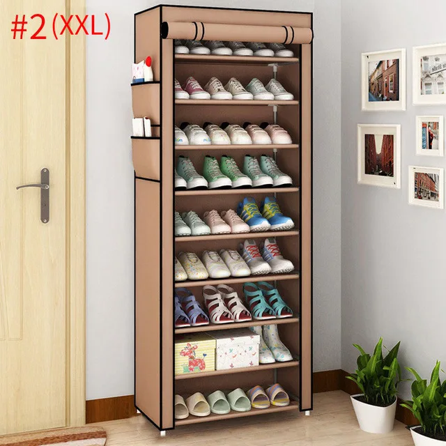 style2 2XL 35 пылезащитные домашние стеллажи для обуви Органайзер несколько слоев обуви держатель для полки стойки дверь, подставка для обуви экономит пространство для хранения домашнего гардероба - Цвет: style2 2XL