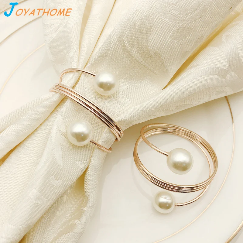 

12pcs/Lot Pearl Spring Napkin Ring Napkin Holder Wedding Napkin Rings Christmas Anel de Guardanapo Xmas Ring for Napkin Table