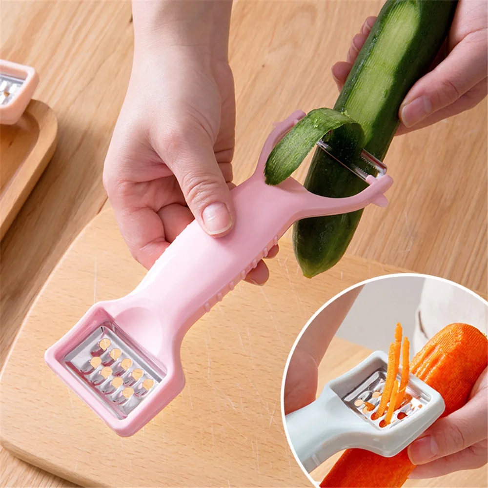 Multifunctional Peeler Garlic Press Vegetable Fruit Potato Carrot Peeler Grater Turnip Cutter Slicer Durable Kitchen Accessories