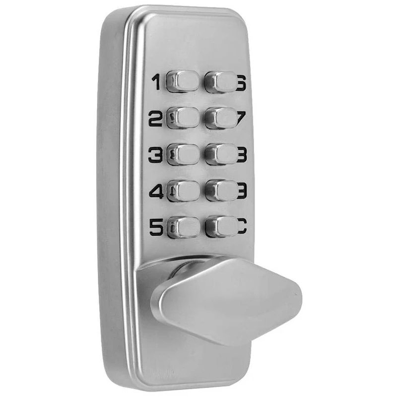 

TOP!-Digital Mechanical Password Door Lock, 2-4 Digits Mechanical Code Lock Cabinet Indoor Outdoor Door Password Security Coded