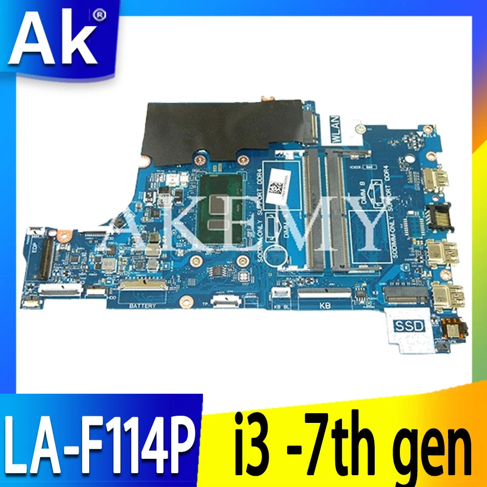 For DELL Inspiron 15 5570 Laptop Motherboard CAL60 LA-F114P i3-7th gen CN-001YV2 001YV2 01YV2 | Компьютеры и офис