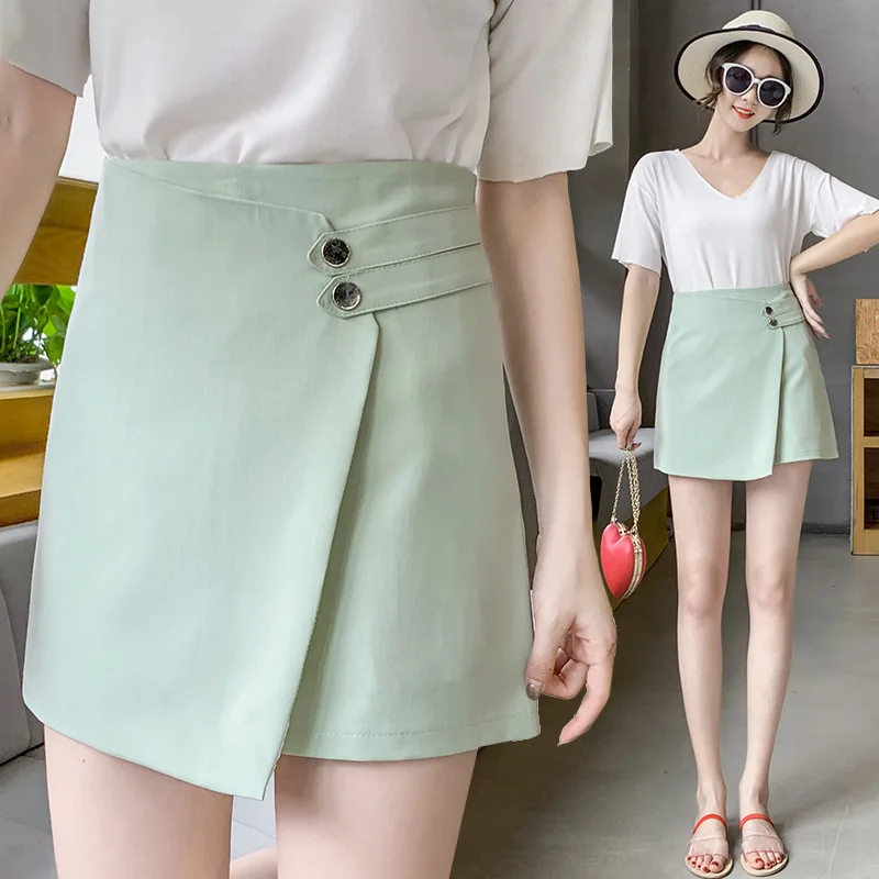 

2019 Summer Wear New Style Korean-style Slim Fit Slimming Short Skirt Irregular Sheath High Waist Skirt
