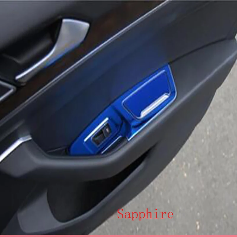 2017 for Volkswagen New Passat B8 Interior Decoration Special Glass Switch Decorative Black Titanium Stainless Steel Material