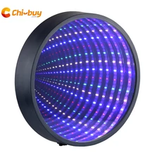 Chibuy светодиодный светильник-туннель с зеркалом, Круглый туннельный светильник, новинка, настенный подвесной светильник, украшение для дома, 3D туннельный зеркальный светильник