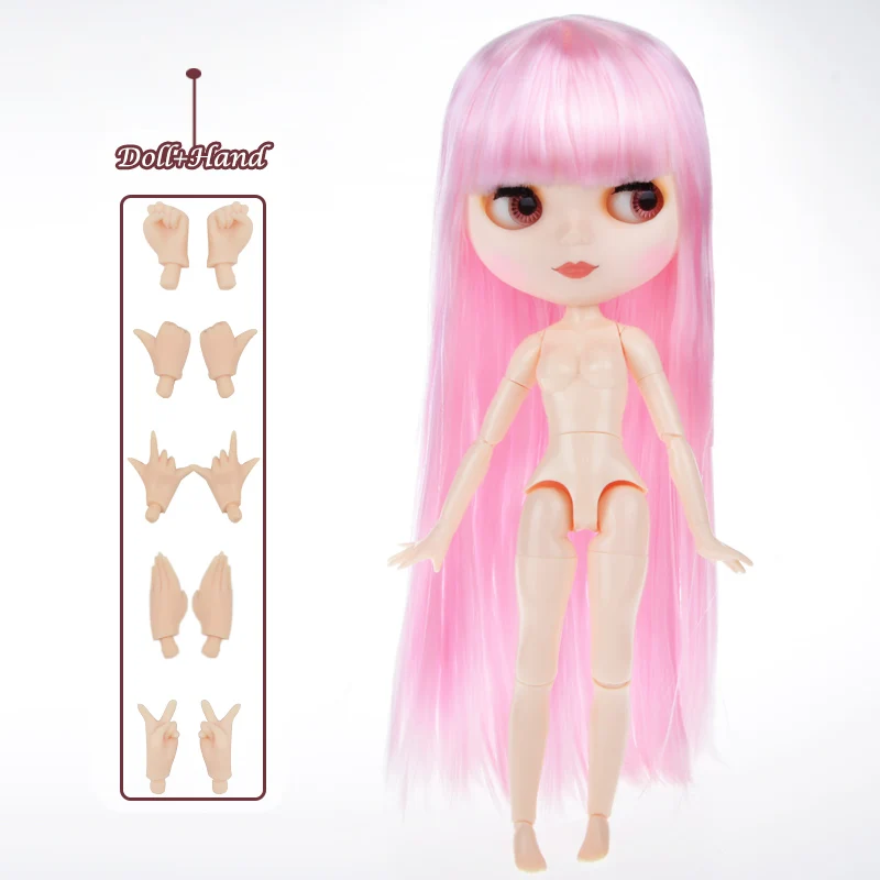 Blyth кукла Blyth матовое лицо матовая белая кожа 1/6 BJD шарнирная кукла ручной набор пользовательские куклы для девочек подарок для коллекции кукол - Цвет: Matte Face 3-HNBL03