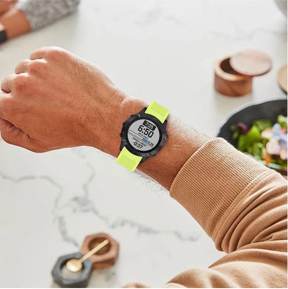Ремешок для смарт-часов Garmin Fenix 6/5/5 Plus/Forerunner 935 945/инстинкт спортивный силиконовый ремешок 22 мм Quick Fit, браслет на запястье, ремешок