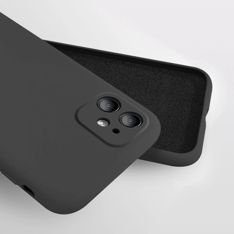Black Роскошный мягкий жидкий силиконовый чехол для телефона для Apple iPhone 11 Pro Max 6 S 6s 7 8 Plus 6Plus 6s Plus 8 Plus X XS Max XR силиконовый чехол - Цвет: Black