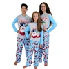 Family Matching Christmas Pajamas Set Mom And Kid Clothes Snowman Print Warm Swearshirt And Pants Adult 2pcs Clothing Outfit ► Photo 2/5