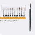 10 pcs set black