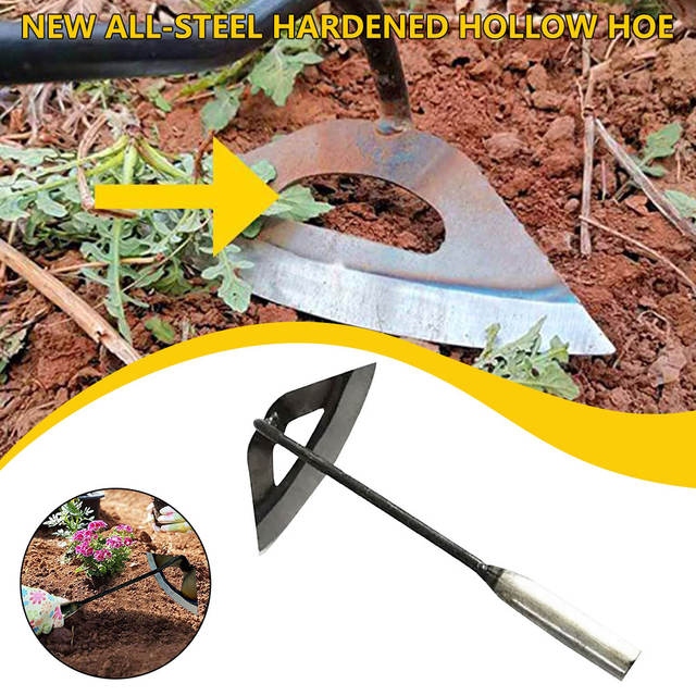 Allsteel Hollow Hoe Weeder Weed Extractor Long Handle Sharp Hoe Garden