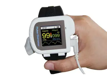 

Wrist pulse oximeter Fingertip Color OLED Display SpO2 Probe Software,Watch Type Wareable Pulsioximetro