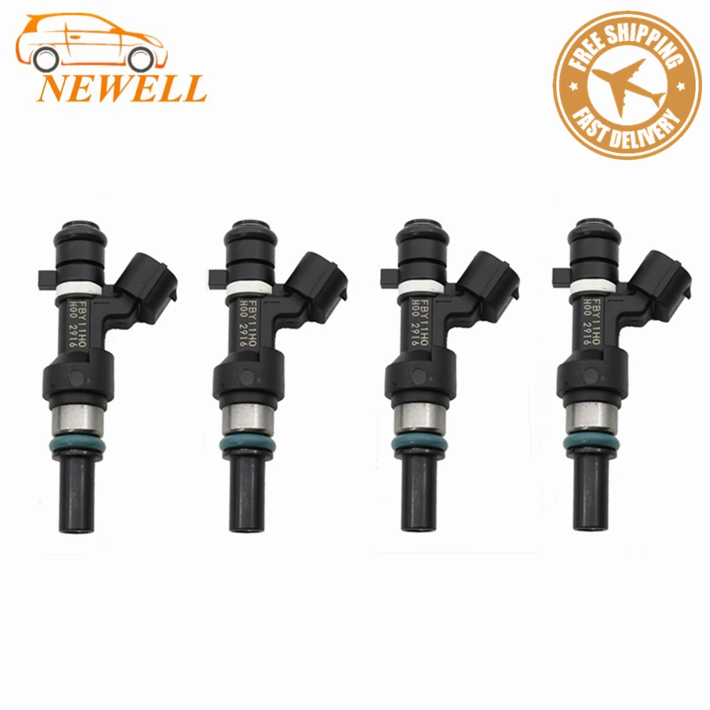 4x FBY11H0 16600-1HC0A fuel injector for Nissan Note E12 1.2 2013