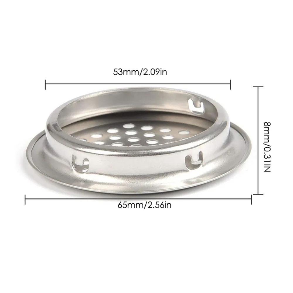 10 шт./компл. шкаф Нержавеющая сталь Vent круглая вентиляционные сетки вентиляционное отверстие для шкафа Кухня Ванная комната