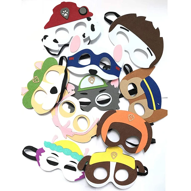 Paw Patrol Dog Masquerade Toys Kids Patch Cartoon Puppy Mask Action Figure Children Christmas Halloween Party Decoration Gifts 6