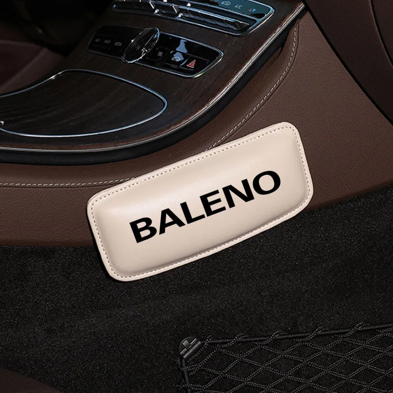 Автомобильная подушка для поддержки бедра, наколенник для Suzuki Baleno, аксессуары для интерьера, мягкая кожаная подушка для автомобильного сиденья